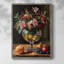 Reproduction encadrée FLORAL Series DCCXL - bois massif-794326835
