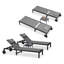 Chaise longue d'extérieur en métal avec table-89075497