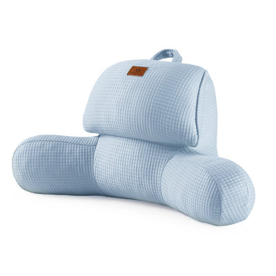Cooling Waffle Pillow For Back Support With Pocket & Handle