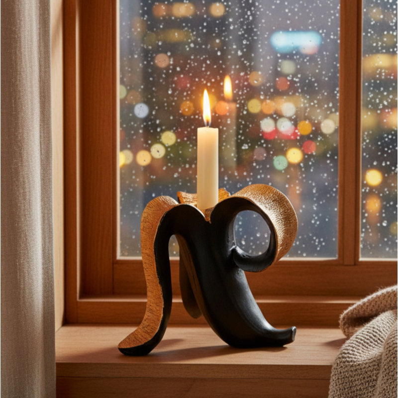 Polyresin Tabletop Candlestick