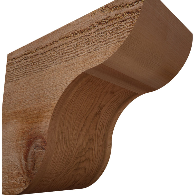 Queue de chevron Carmel, Cèdre rouge de l'Ouest, 10"H x 6"W x 12"L