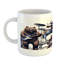 Winston Porter Musician Animals Ceramic Coffee Mug Wolf Bear Monkey 11 oz Lavender Blue Brown White