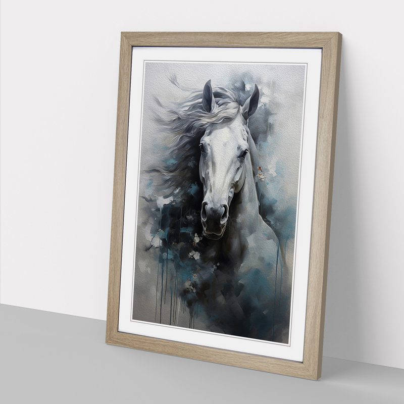 Horse Contemporary - Framed Print