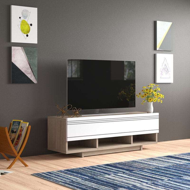 Meuble télé pour téléviseur de 50 po ou moins Gess, Cordoba / blanc