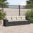 Vidaxl Garden Sofa Set Black, Cream White