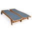 Oneal 196cm Long Reclining Eucalyptus Chaise Lounge Set