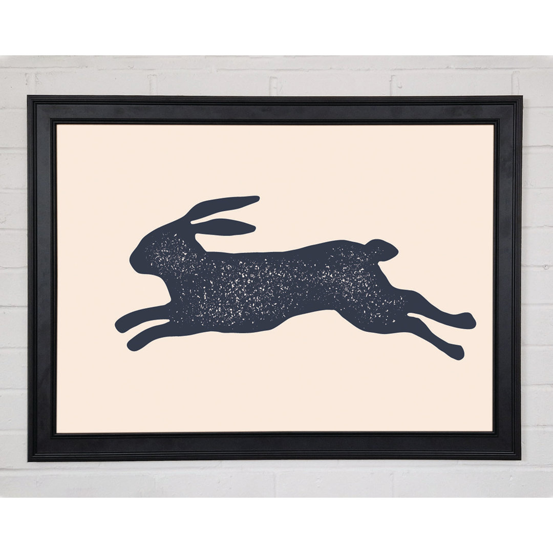 Gerahmtes Leinwandbild The Bouncing Hare