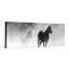 Wild Horses in Dust - Art mural sur toile panoramique-129916824