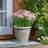 Rustic Style Rolled Rim Wide Vase Planter-87131650-87131649