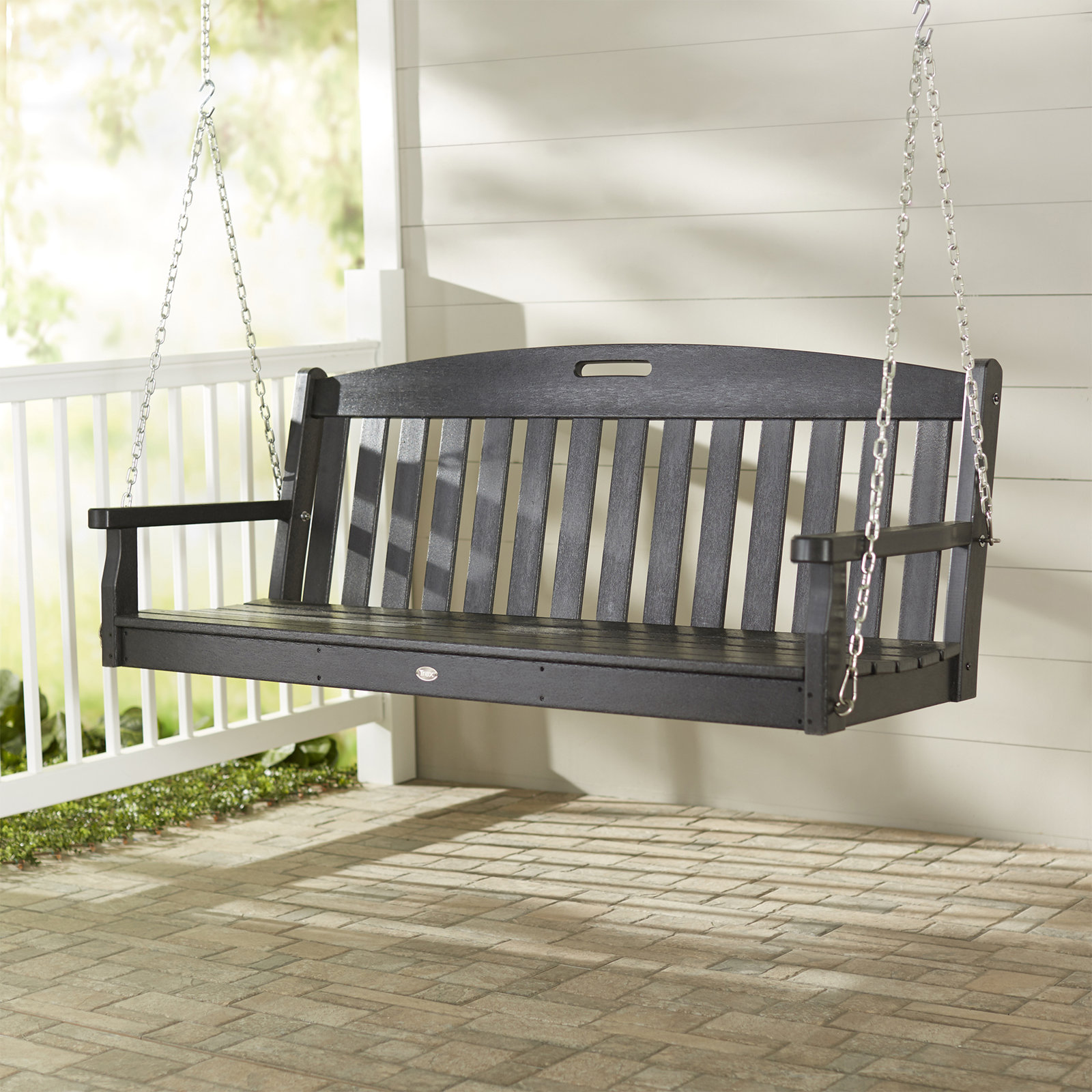 POLYWOOD® Yacht Club Swing, Ash Charcoal Revolution®