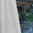 Outdoor Curtain with Tab Top, Waterproof Black Out Thermal Insulated Outdoor Bedroom Livingroom Curtains, Effective Sun and Privacy Protection Curtain, for Balcony Terrace Pergola Indoor, Single Panel, 80" W x 108" L Gray White-820979235-821017895