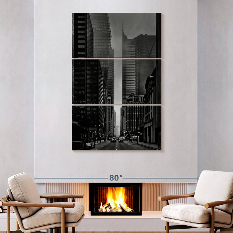 Sireci Downtown Fogfest V, 74" H x 48" W