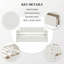 Canapé-lit simple en bois de pin massif avec 2 tiroirs de rangement cachés, blanc - Lit de jour peu encombrant pour les chambres d'amis ou les petites pièces-883738679