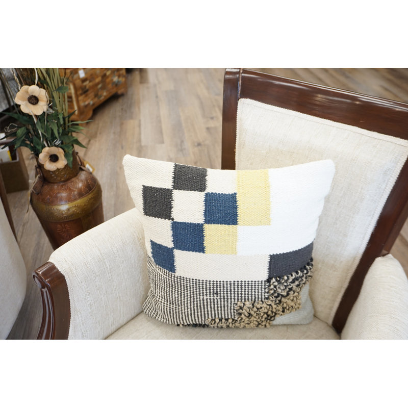 Cotton Blend Throw Pillow