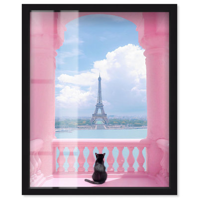 Chat du balcon, reproduction d'art par Art Remedy