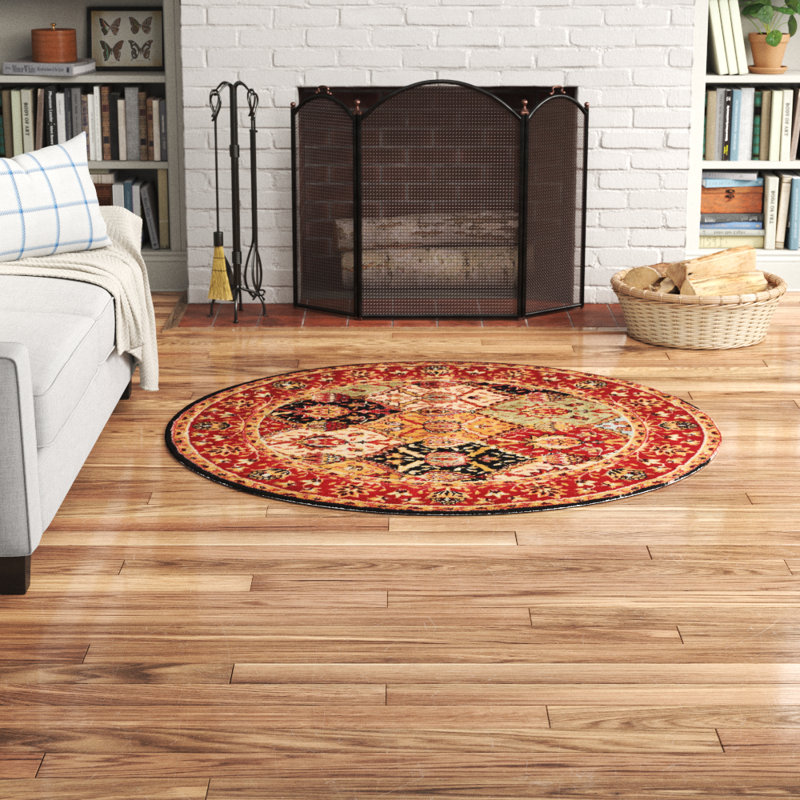 Baranof Oriental Indoor Rug, Round 5'3"