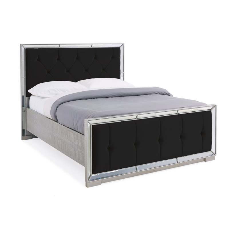 Upholstered Sleigh Bed, Kingsize (5')