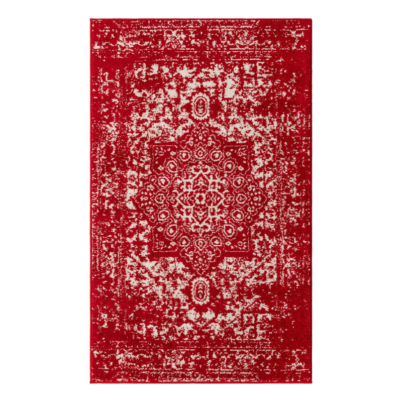 Round Oriental Area Rug, Rectangle 99.1cm x 160cm