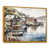 Toile avec cadre flottant or