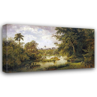 Red Barrel Studio® Chartrand, Esteban Gallery Wrapped Canvas Art Titled: Paisaje Con Vacas