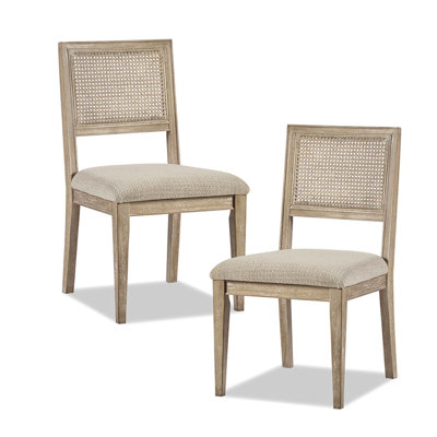 Chaises de salle à manger sans accoudoirs avec dossier rembourré Daciana (ensemble de 2)