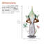 Décoration gnome en métal 20 po avec champignon pour jardin et pelouse