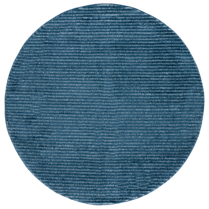 Tapis à poils longs Trichia Penelope Performance, Rond 6 pi 7 po