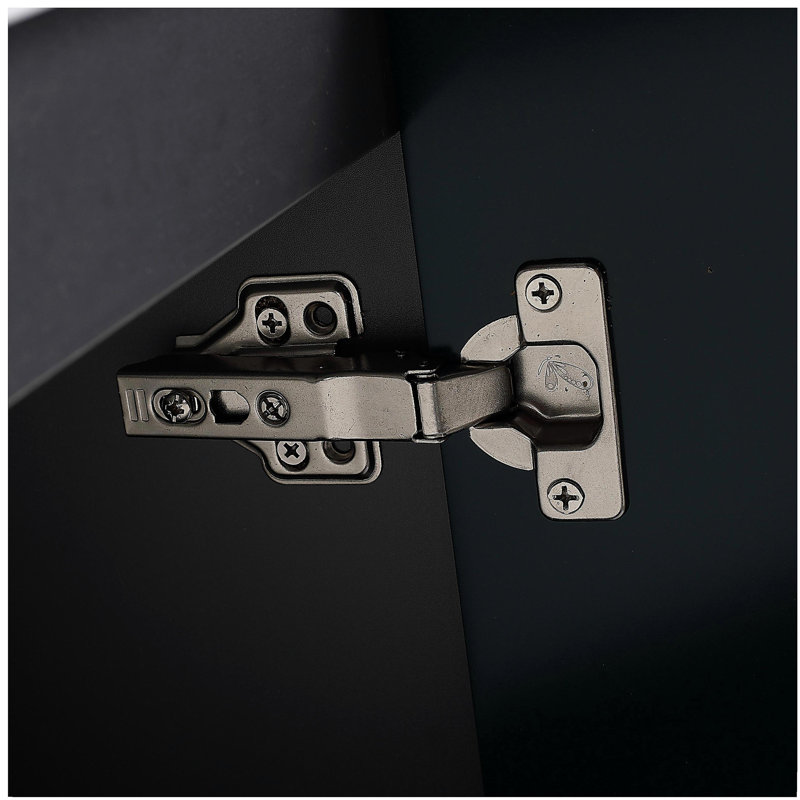 Armoire de salle de bain autoportante 24 po avec 2 portes à fermeture en douceur - sans lavabo, Vert foncé