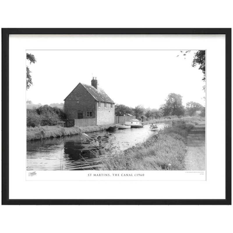 St Martins, The Canal C1960 - Single Picture Frame Print, 28cm H x 36cm W x 2.3cm D