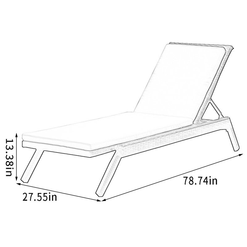 Chaise longue d'extérieur Krashana