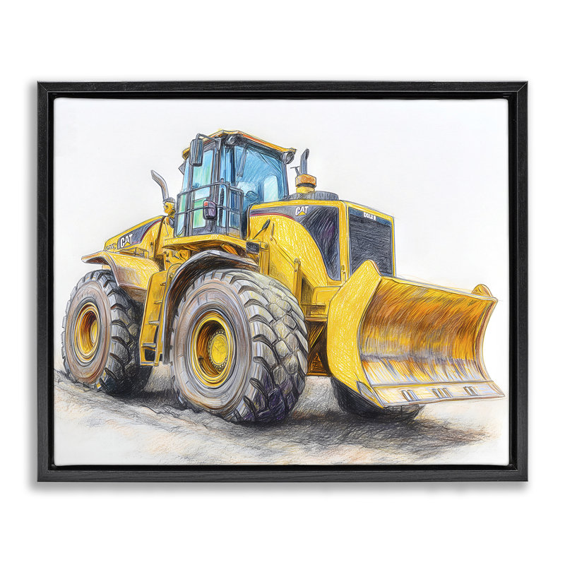 Cadre industriel flottant pour dessin industriel, Steve Hunziker, H 25 po x l 31 po, Cadre flottant noir de jais