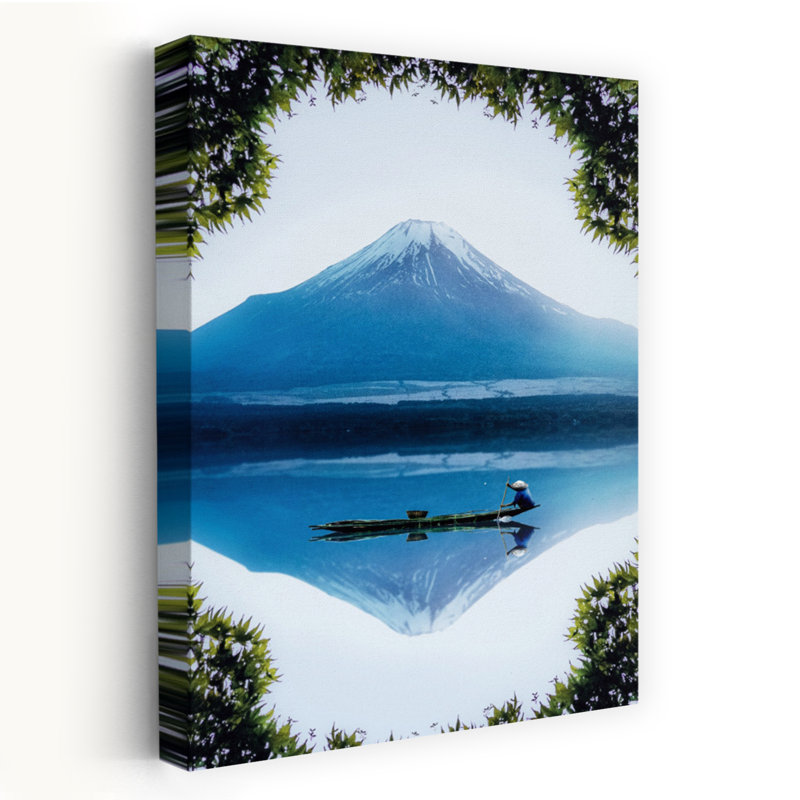 «Mount Fuji Reflection», impression murale contemporaine, 24" H x 16" W