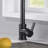 Euro Collection High-Arc Single Handle Kitchen/Bar Faucet with 2-Function Pull-Down Spring Spout Sprayer - Oil Rubbed Bronze-36866005