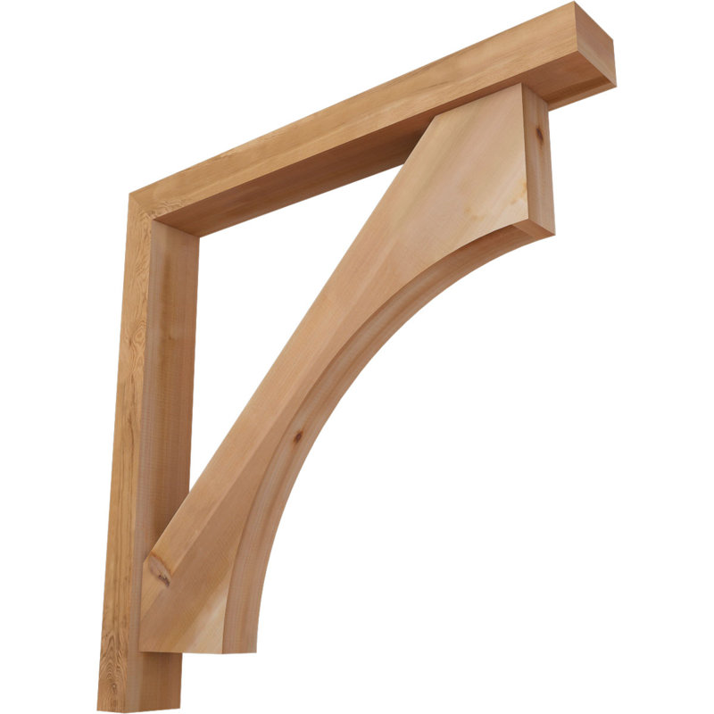 Support Westlake Block avec support décalé, 44 x 44, Cèdre rouge occidental de l 5 1/2 po (lisse)