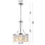 Lustre tambour en cristal 3 lumières Jeiri-1103869986