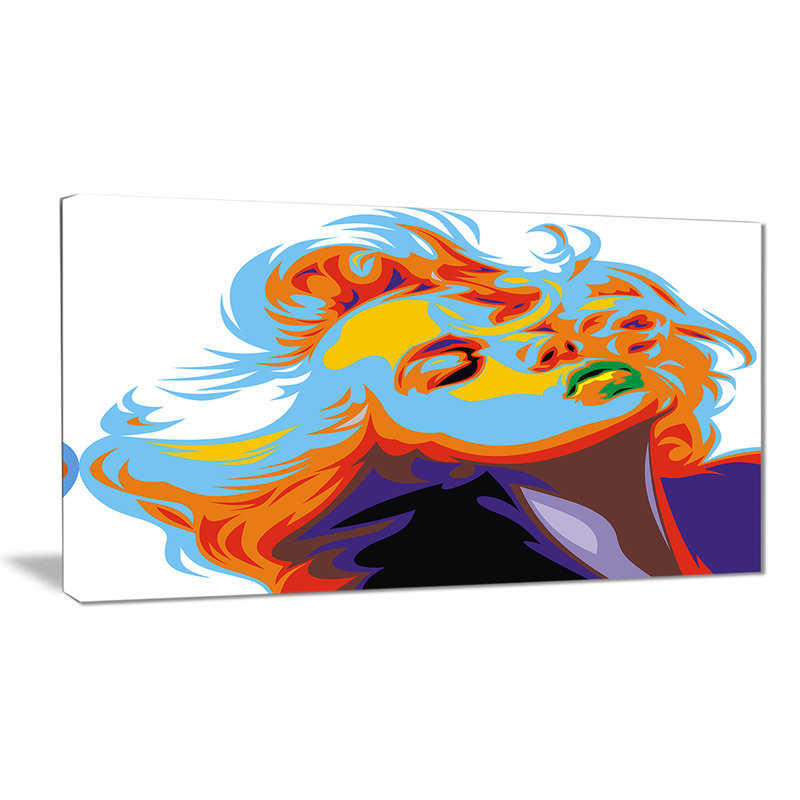 «Blonde Girl», impression sur toile tendue, H 16 po x l 32 po x P 1 po