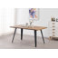 Eatonton 4 Person Dining set - a Rectangular Wooden Dining Table with Metal Legs and a Set of 4 Faux Leather Dining Chairs for Dining Room - Modern Dining Table Set-41725705-41725710