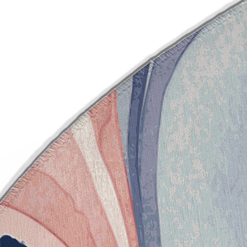 Tapis intérieur et extérieur Blush Cascade, Rond 5 pi