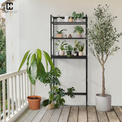 24-Inch Bamboo Over The Toilet Storage with Hooks & Adjustable Bottom Bar, Multiple Options