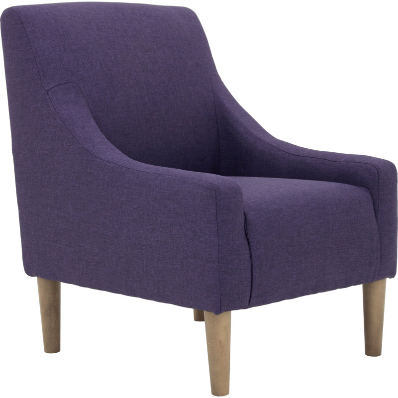 Fauteuil l 25,5 po en polyester, Jitterbug aubergine