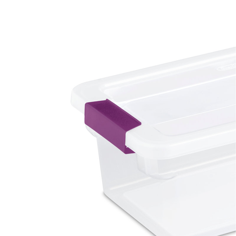 Sterilite Clear View Storage Container Tote w/ Latching Lid