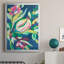 «Blue Tropics III», reproduction encadrée de qualité supérieure - prête à être accrochée-88288377-88288376