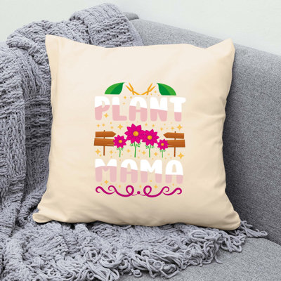Polyester/Polyester Blend Reversible Throw Pillow