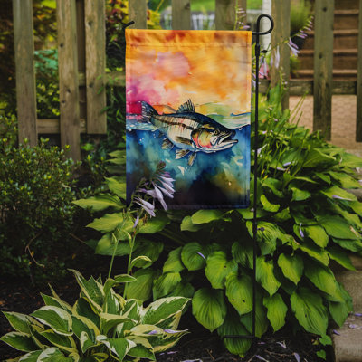 Drapeau de jardin double en polyester H 15,5 po x l 11,25 po