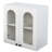 Auroora Arched Glass Door Wall Mounted Bathroom Cabinet with Fixed Shelves