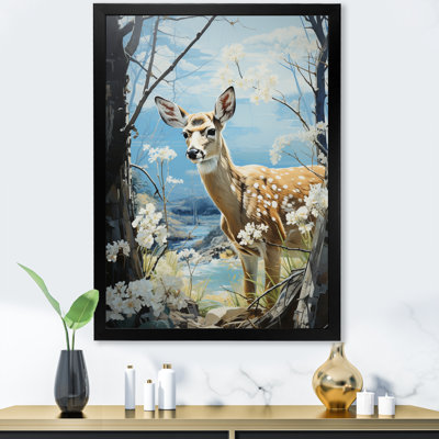 Simione " Deer Graceful Fawn Pastoral I "