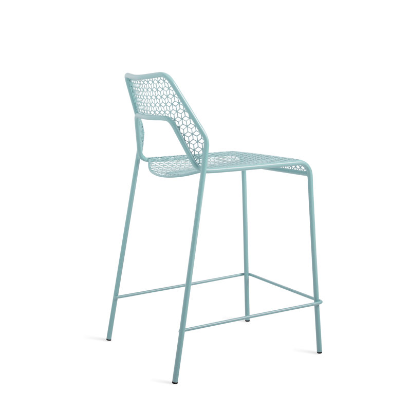 Hot Mesh Outdoor Stool, Aqua, Counter Stool (24.4" Seat Height)