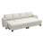 Penelopa Chenille Thick Removable Washable Cushion Sectional Couch Modular Storage Sofa Bed Sleeper With Cup Holder-1918965374
