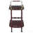 Merlot and Brass 2-shelf Serving Cart