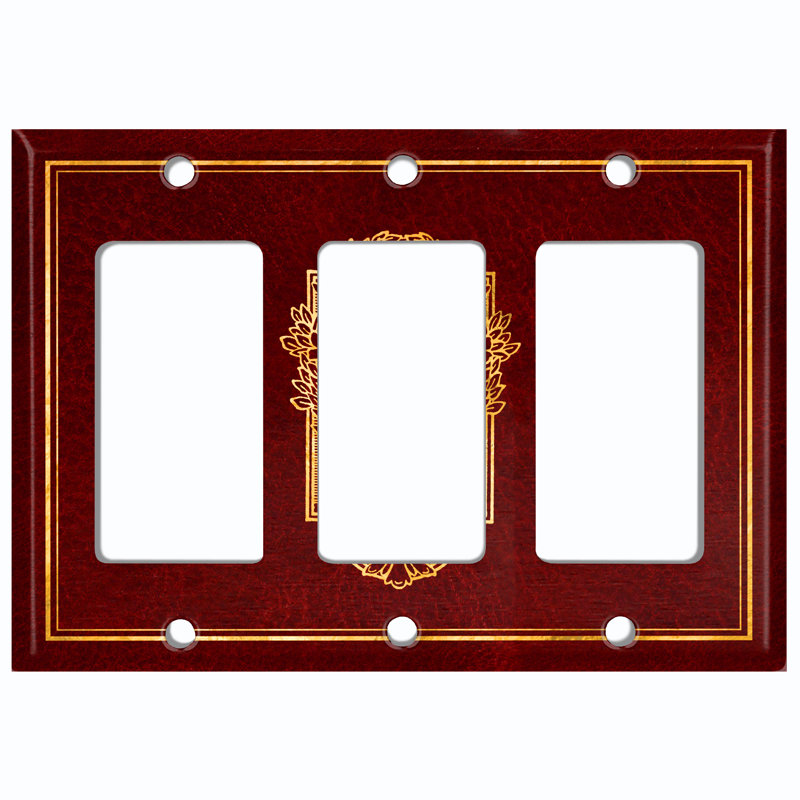 Plaque murale d'interrupteur à bascule à 1 couronne Elegant Candles, Marron